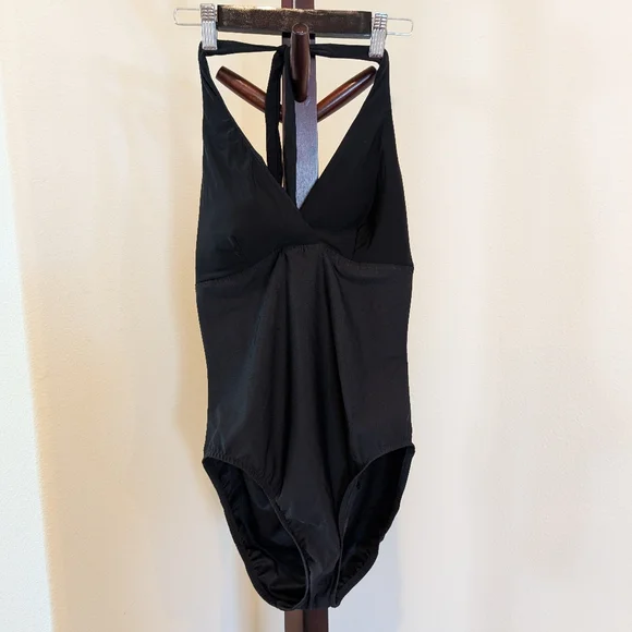 Magic Suit Black 1-Piece Halter Style Swimsuit, Size 12 - NEW - Picture 9 of 9